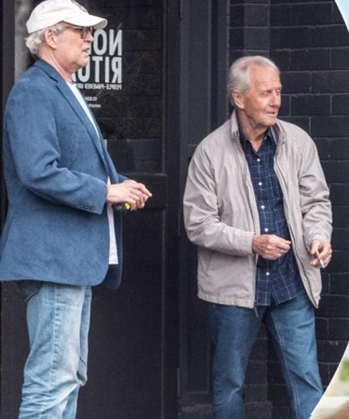 Chevy Chase And Paul Hogan Spotted In Brunswick