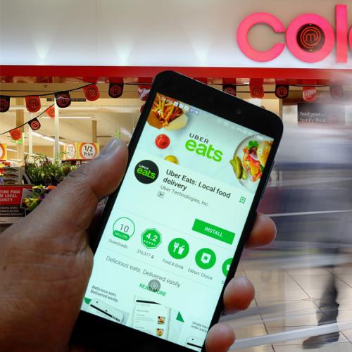 Some Coles Are Delivering Groceries With UberEats