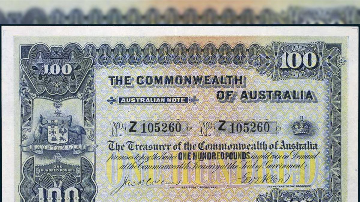 Rare 1914Era Australian Note Expected To Fetch 350,000
