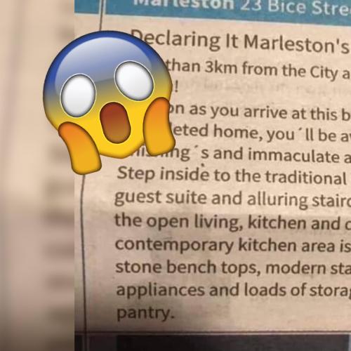 Real Estate Agents' X-Rated Typo In House Listing