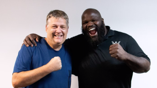 Huggy with WWE Legend Mark Henry
