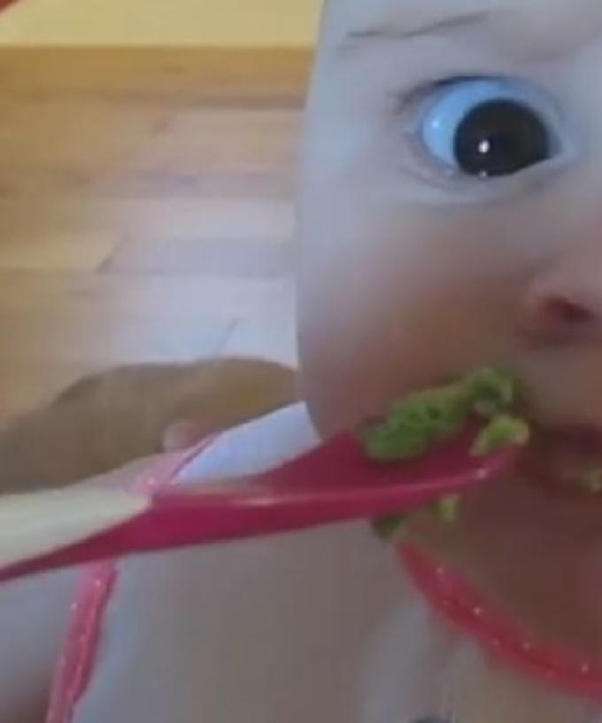 Cute Baby Hates Avocado