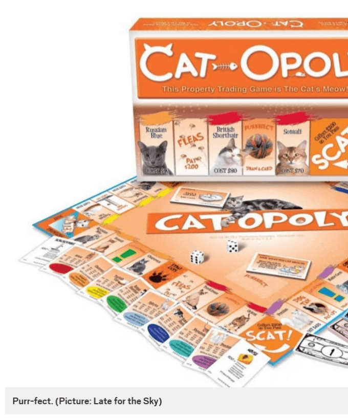 Cat Opoly Is Like Monopoly But Better Cause It S With Cats