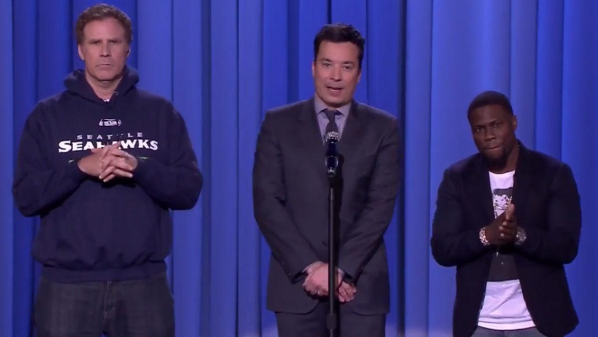 Will Ferrell, Jimmy Fallon &amp; Kevin Hart Compete In Epic