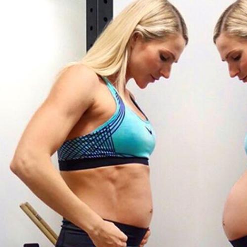 This Mum Is 41-Weeks Pregnant And Doing Chin-Ups Like A Boss