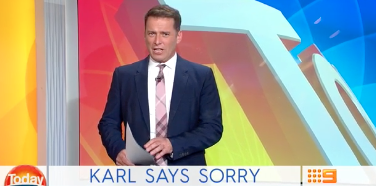 Karl Stefanovic Has Apologised Following His Comments
