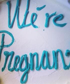 Woman Uses Positive Pregnancy Test As A Decorative Cake Topper