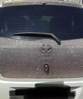 "Contact Crime Hall Of Fame": Driver Uses Kmart Glitter Contact Paper To 'Pimp' Their Car