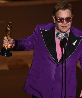 Elton John Accepts His Second Oscar For Rocketman