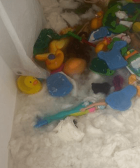 Mum Loses Her Entire Collection of Toilet Paper After Her Kids Destroy It In Bathtub