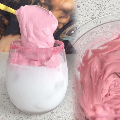 Forget Whipped Coffee, People Are Now Making Whipped Strawberry Milk & It's Perfect For Kids