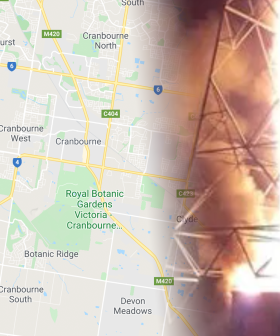 Mobile Phone Tower Goes Up In Flames, Spreads To Power Lines In Suburban Melbourne