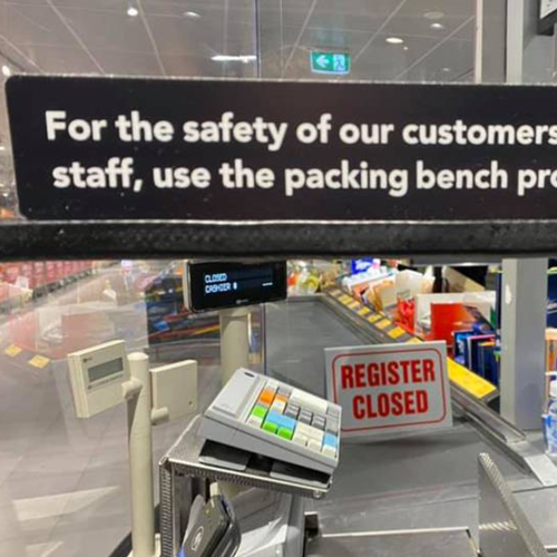 Aldi Shoppers Are Divided After A New Sign Goes Up At The Checkout