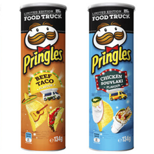Chicken Souvlaki & Beef Taco Pringles Now Exist To Take Snacking To New Heights