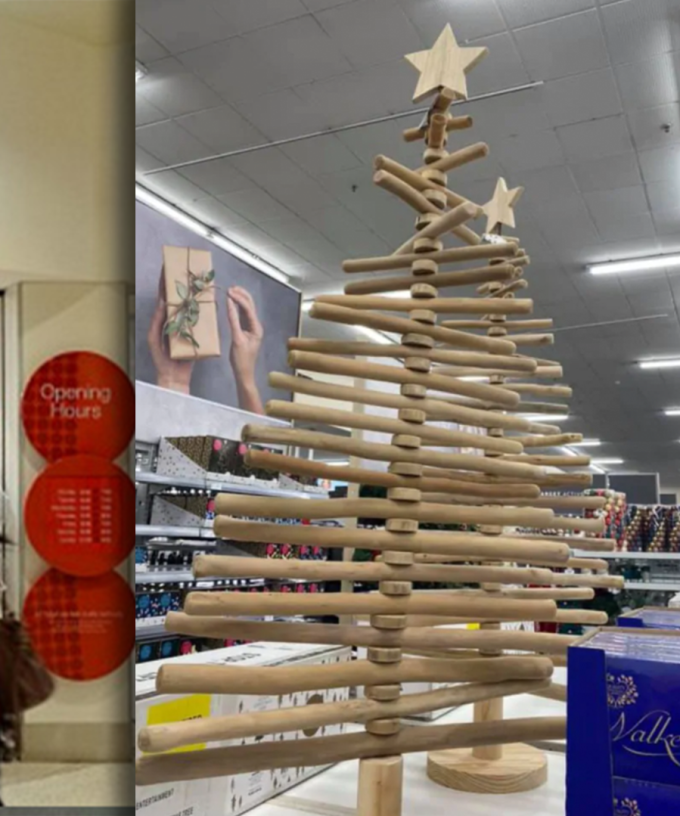 Social Media Cringes At 89 Wooden Christmas Tree From Target