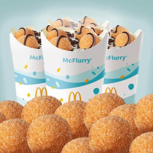 Macca's Has Introduced A Donut Ball McFlurry To It's UberEats Menu