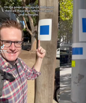 This Is The Genius Reason Why Melbourne's Power Poles Are Covered In Blue Squares