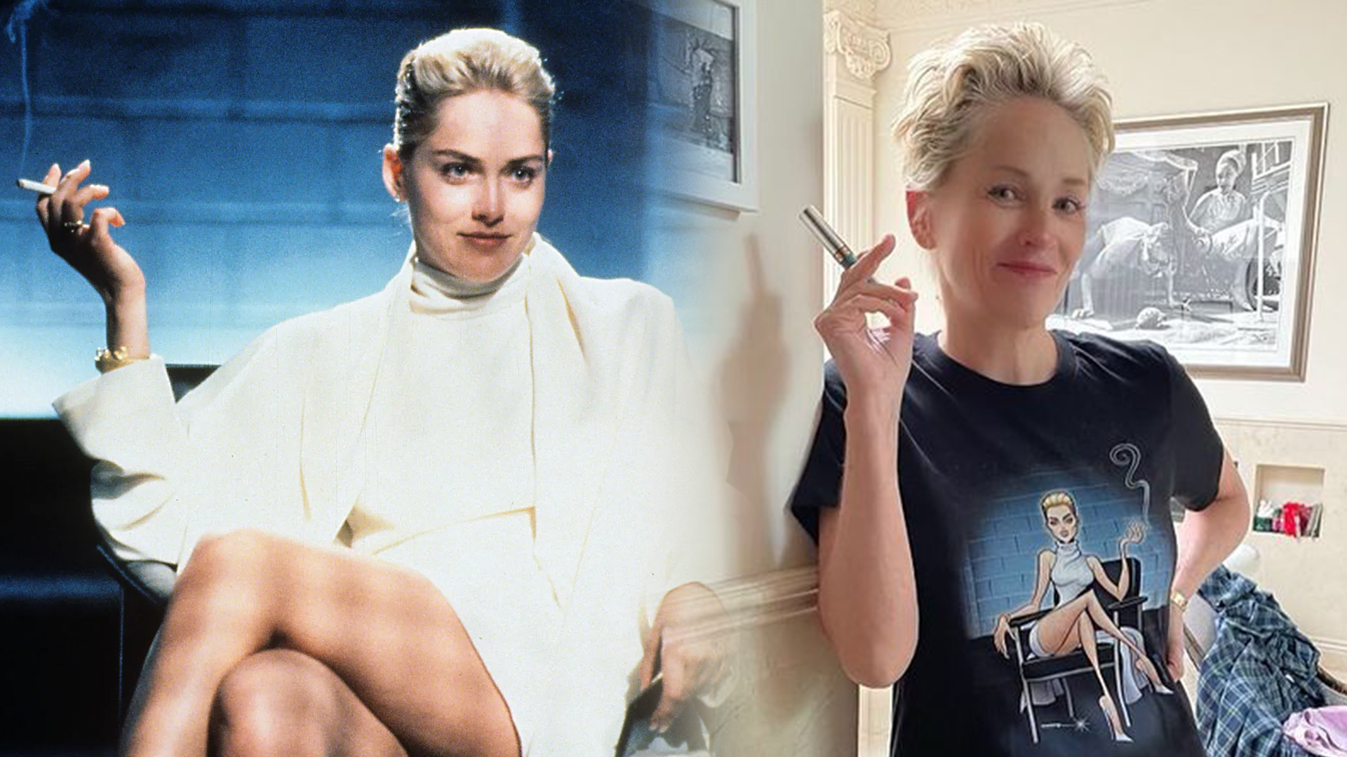 Sharon Stone Pays Tribute To THAT Scene 
