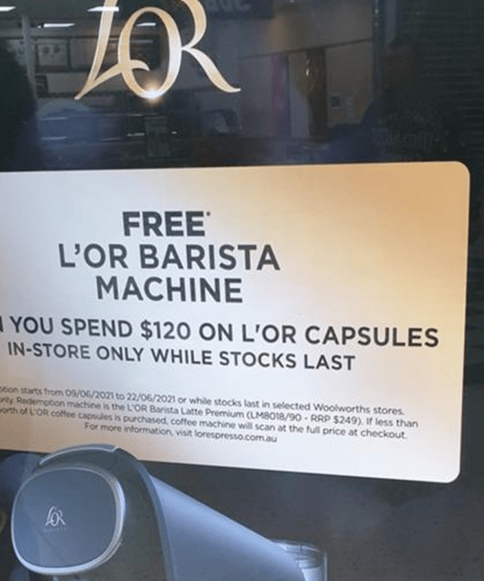 Woolworths Supermarkets Is Giving Away Free Coffee Machines In Amazing New Promotion