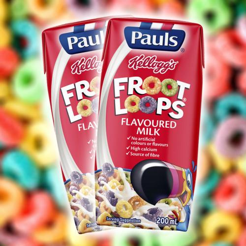 You Can Now Get Froot Loops Flavoured Milk And I Think We'll Stick With Chocolate