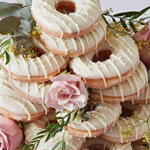 Bored Of Traditional Wedding Cakes? Krispy Kreme Is Selling Wedding Doughnuts!