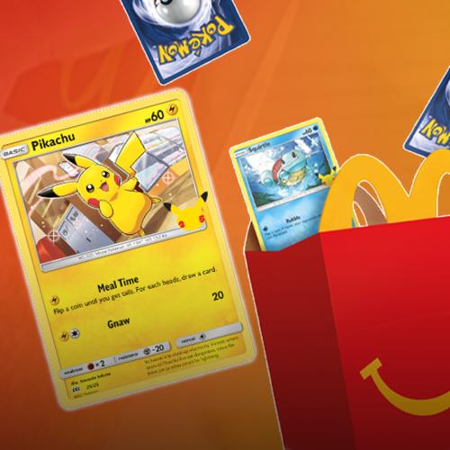 You Can Now Get Official Pokémon Trading Cards With Your McDonald's Happy Meal!