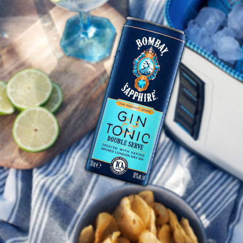 You Can Now Get Bombay Sapphire Gin & Tonic Double Serve In A Can