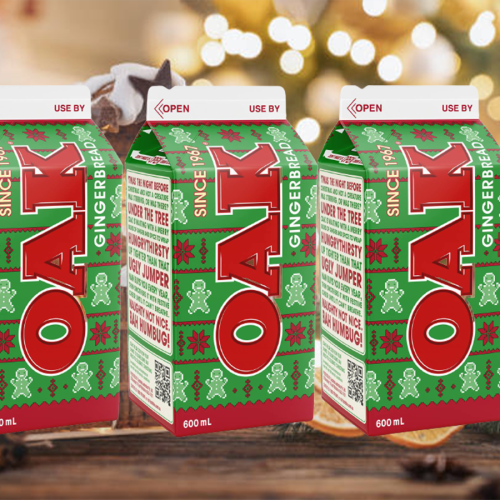 Oak Has Dropped Gingerbread Flavoured Milk For The Festive Season