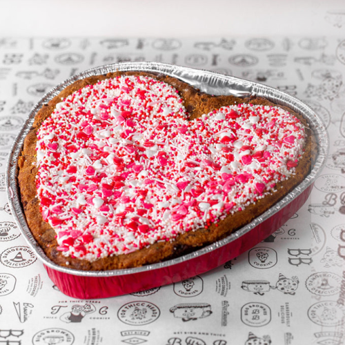 This Online Cookie Store Is Selling A 1kg Choc Chip Cookie Heart For Vday!