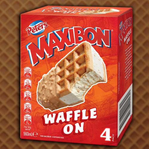 You Can Now Buy A Waffle Maxibon (Featuring An Actual Waffle)!
