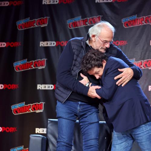 Back To The Future Cast-mates Michael J. Fox and Christopher Lloyd Reunite