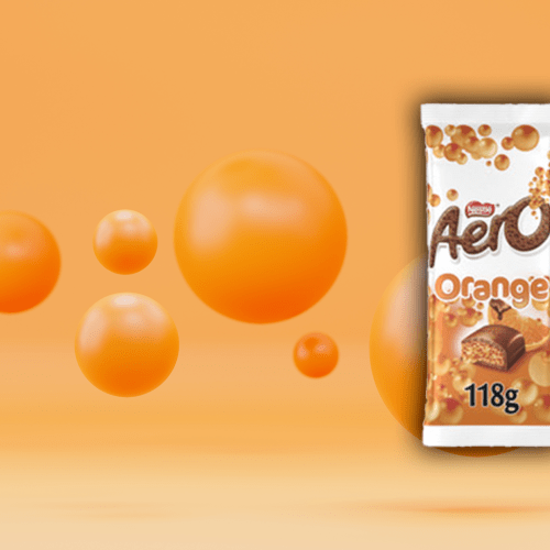 Nestle Drops New Chocolate Aero Orange