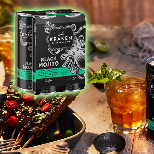 Kraken Rum Release A Kraken Black Mojito Premixed Cocktail