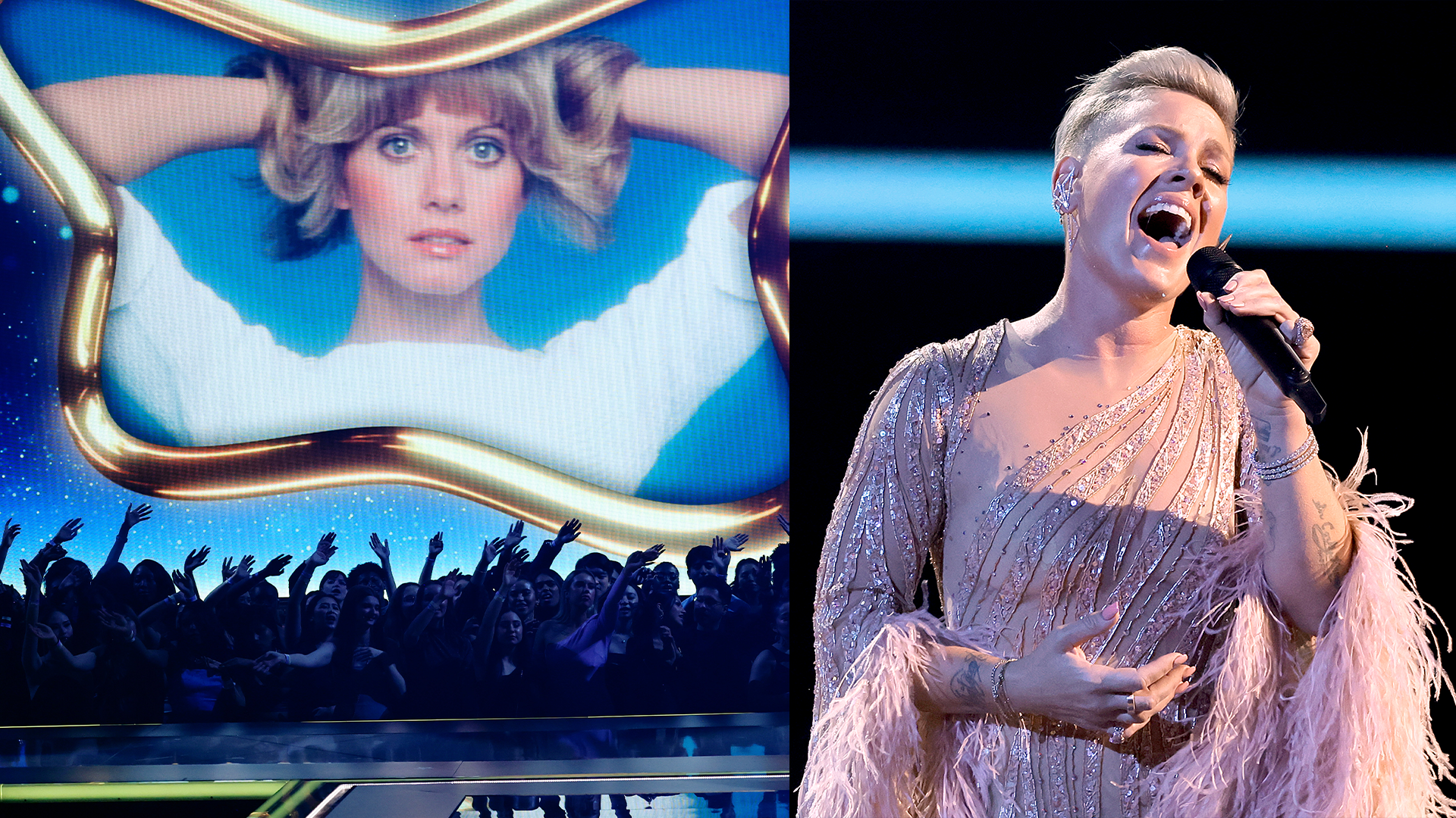 Pink's Incredible Tribute To Olivia NewtonJohn At 2022 AMAs(02)