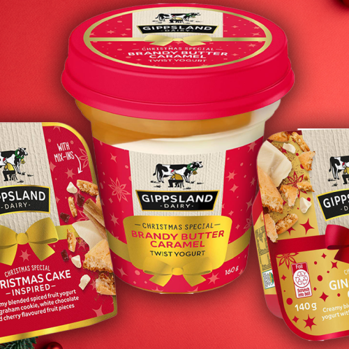 Gippsland Dairy Has Released A Christmas Range Of Yoghurts!