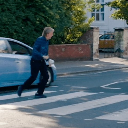 Paul McCartney Almost Got Hit By A Car Recreating Abbey Road Scene