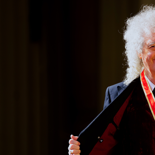 Brian May Knighted By King Charles At Buckingham Palace