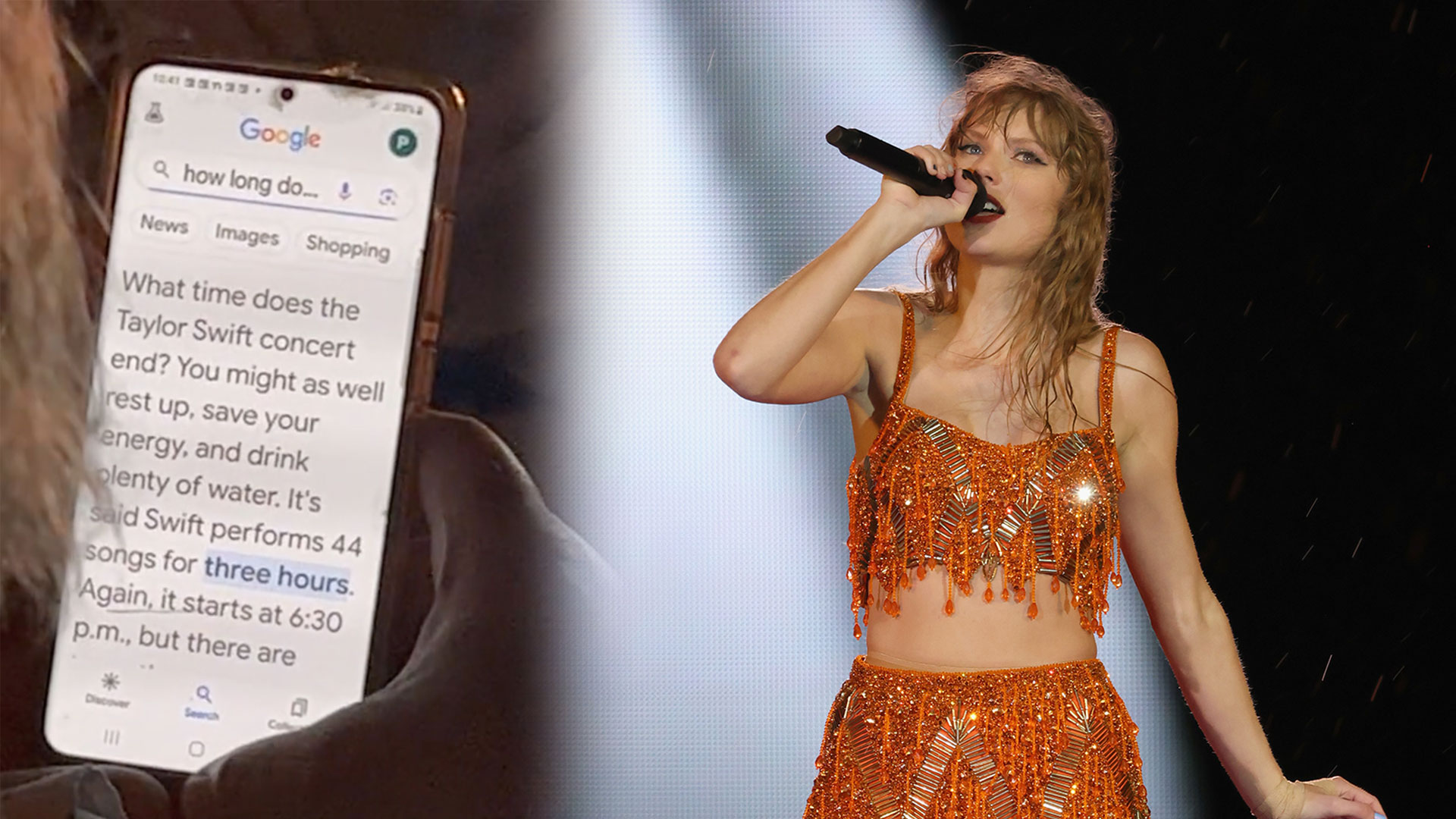 Dad Dragged Along To Taylor Swift Concert Caught Googling "How Long