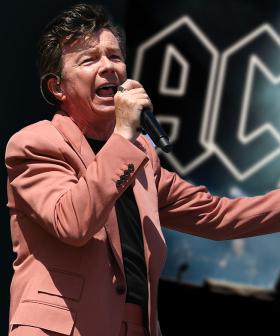 Rick Astley Busts Out AC/DC Song While Playing Drums At Glastonbury