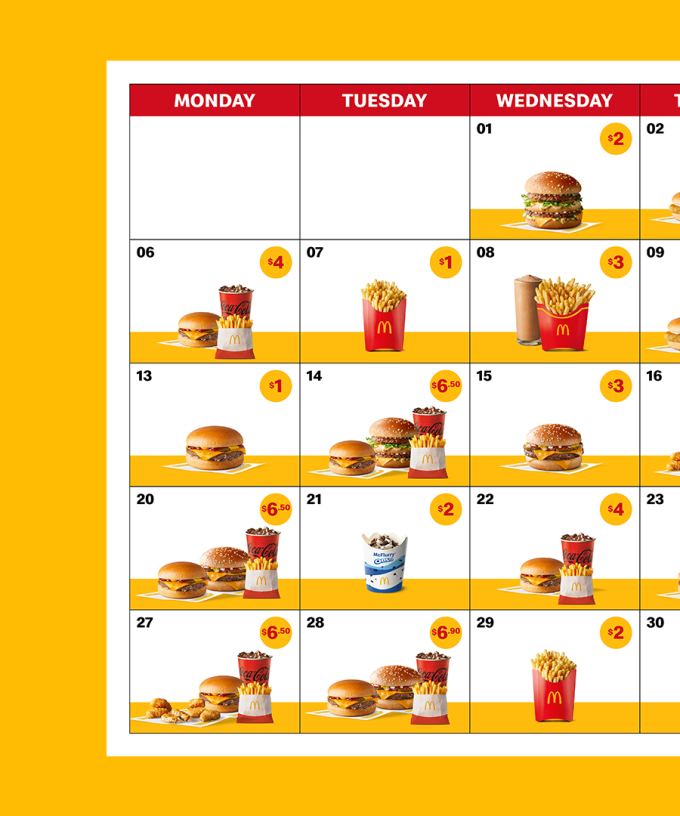 Macca s 30 Days Of Deals Is Back Check Out The Full List Of Deals