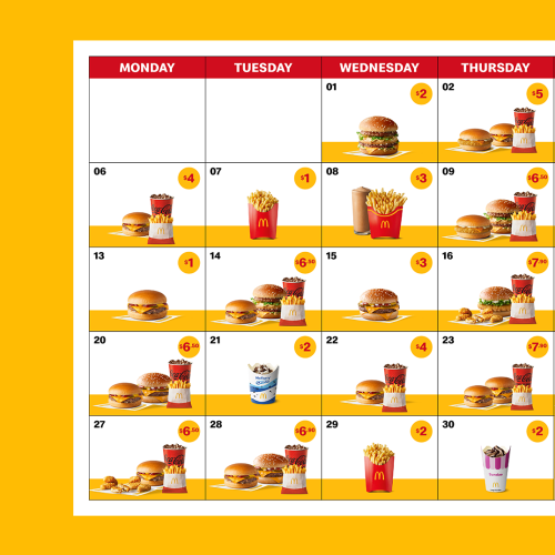 Macca’s 30 Days Of Deals Is Back! Check Out The Full List Of Deals!