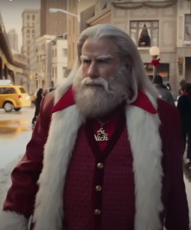 John Travolta Is Sleighing Alive As Santa In This Hilarious Ad